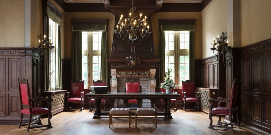 De trouwzaal van het Wilrijkse districtshuis De trouwzaal van het Wilrijkse districtshuis